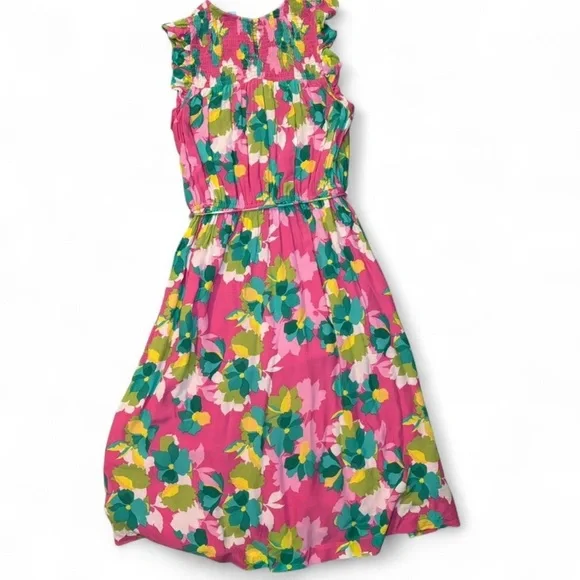 Draper James RSVP Women’s Smocked Pink Midi Dress Medium - Picture 3 of 8